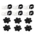 Sunmns Garden Flag Stoppers Rubber Stops and Adjustable Anti-Wind Clips