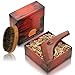 SAVANNA BEARD - Beard Brush and Comb Set - Red Sandalwood Beard Shaping Tool for Perfect Shaving Symmetry and 100% Boar Bristle Beard Brush in Stylish Package - Premium Grooming Kit - Perfect Gift