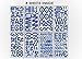 The Peel People Peel and Stick Letters and Numbers - Acid-Free, Non-Toxic, Use Indoors or Outdoors, Made in The USA, 252 Stickers Included, Solid Blue