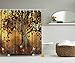 Ambesonne Old Twisted Tree Print Polyester Fabric Shower Curtain