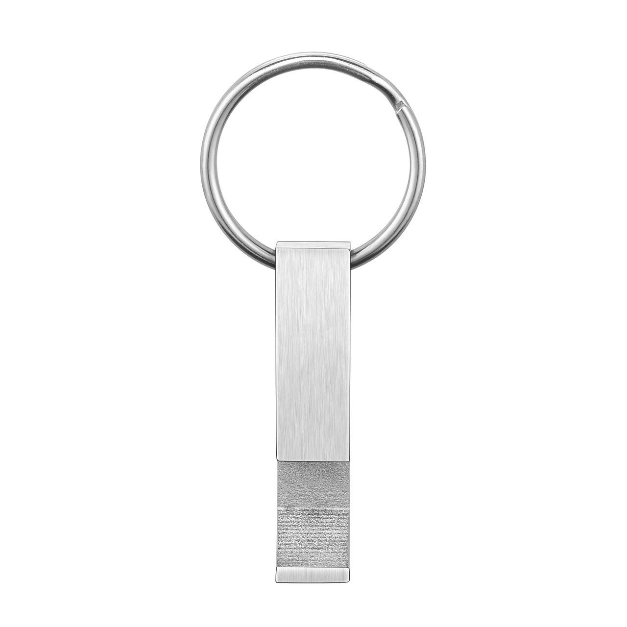 JOVIVI Stainless Steel Bottle Opener Keyring Pocket Key Ring Small Beer Opener Keyring Keychain, Stainless Steel,