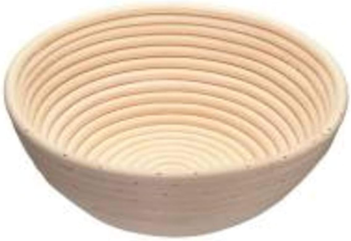 KitchenCraft Home Made Banneton Bread Basket/Proving Basket, Round, Rattan, 22 cm, Brown, Wood - Image 4