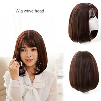 Buy Women Short Straight Wigs Rokoo Curly Hair End Synthetic Hair