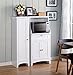 American Furniture Classics 25501 OS Home and Office One Door Tall Storage Pantry, Large, White, 1 Pantry