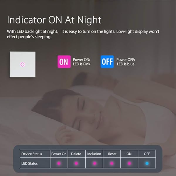 KKmoon Interruptor WiFi Smart Life Conmutador WiFi 1 Gang 24 GHz Soporta la conexin a una tecla APP mando a distancia sin necesidad de concentrador compatible con Alexa Google Home IFTTT