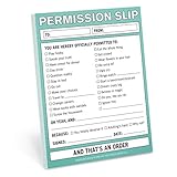 Knock Knock Permission Slip Nifty Note Pad, 4 x