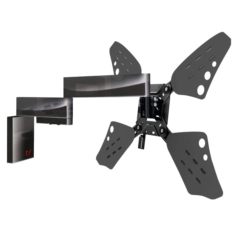Barkan TV Wall Mount, 32-70 inch Full Motion Articulating - 4 Movement Flat/Curved Screen Bracket, Very Low Profile, Holds up to 88 lbs, Lifetime Limited Warranty, UL Listed, Fits LED OLED LCD