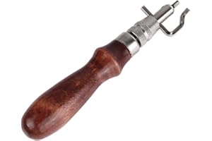 Mobestech Leather Trencher Groover and Edge Beveler Tool Set, Multi-function Leatherworking Kit for Crafting