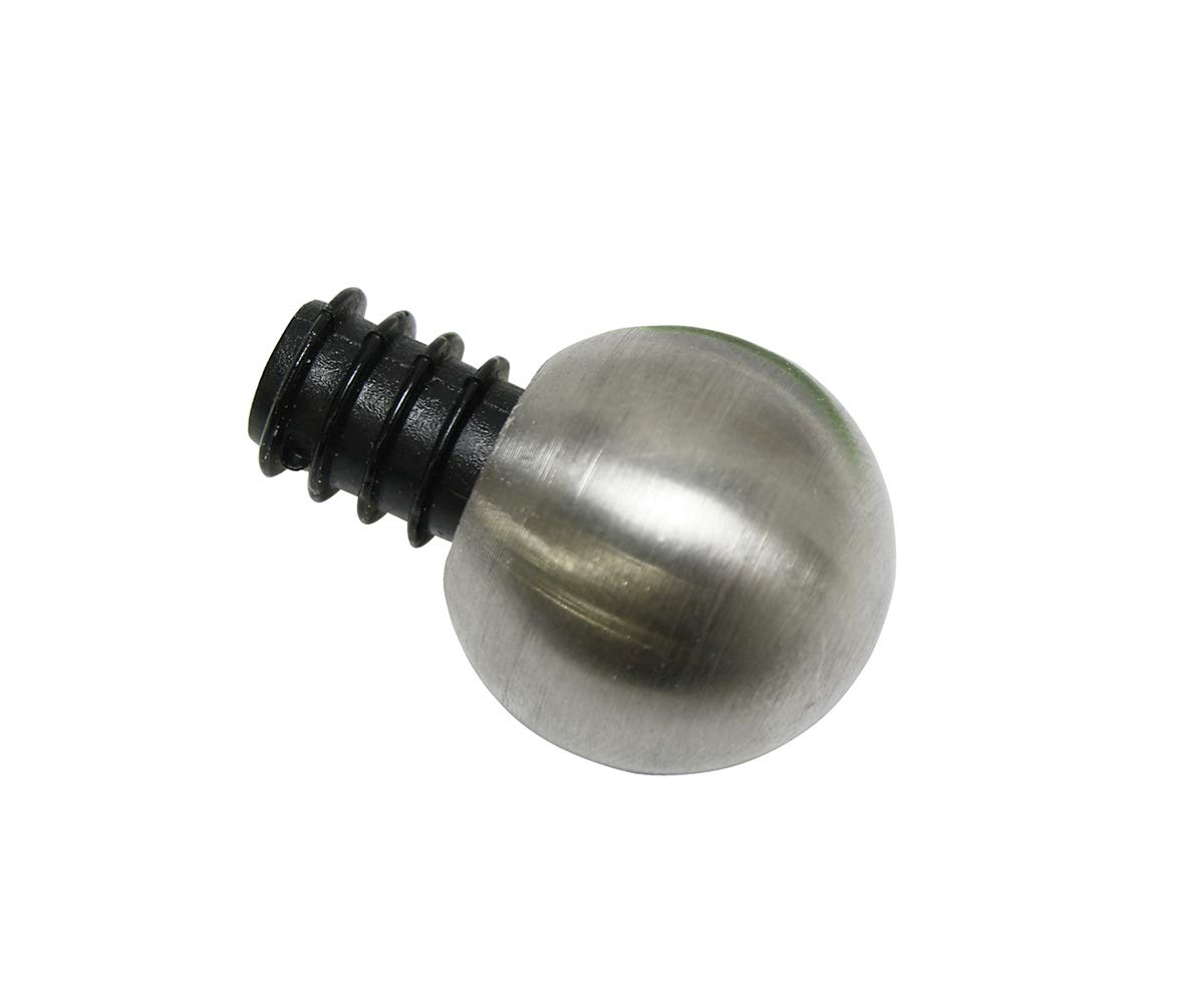 Gardinia Curtain Rod Finials, Stainless Steel Finish, Ø 12 mm, 11325