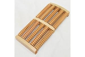 Raw Wooden Wood Roller Foot Massager Stress Relief HealthTherapy Relax Massage