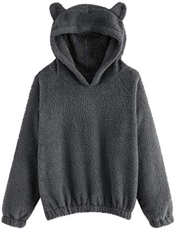 Womens Long Sleeve Fleece Sweatshirt 