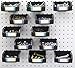 Bullbins 12 Pack Black Pegboard Bins - Pegboard Hardware Parts Storage Craft Organizer Sample Room Organzier PegBoard Workbench Bins Accessories