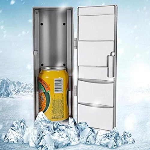 Kxnet Mini Fridge,Portable USB Desktop Refrigerator Beverage Cooler Freezer, Ideal for Office and Dormitories, Energy Savings and Eco-Friendly