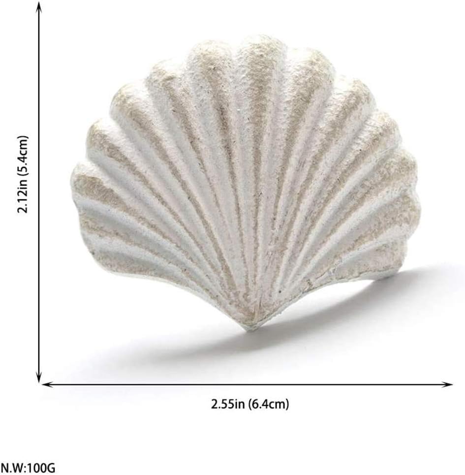 DPOWERFUL Retro Cast Iron Drawer Pulls Handles for Dresser Cupboard Wardrobe Cabinet Kitchen Drawer Handle Beach Ocean Theme Sea Horse Starfish Seashell and Crab Knobs 4 Pack - Image 3