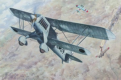 ROD452 1:48 Roden Heinkel He51 B.1 Spanish Civil War Fighter [MODEL BUILDING KIT]