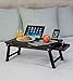 Sofia + Sam Multi Tasking Laptop Bed Tray – Bamboo Lap Desk – Folding TV Tray Table – Smartphone Tablet Lap Tray – Homework Study Reading Eating Food – Walnutthumb 3