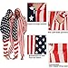 INFLATION Family Christmas Pajamas Sets, American Flag Hooded Zip Up Flannel Romper Home Onesies Sleepwear