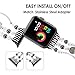 Simpeak Beaded Band Compatible with Apple Watch Series 10 (46mm) Series 9 8 7 (45mm) 6 SE 5 4 (44mm) 3 2 1 (42mm), Women Handmade Beaded Elastic Bracelet Compatible with iWatch 46mm 45mm 44mm 42mm
