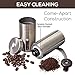 Manual Coffee Grinder - Adjustable Ceramic Conical Burr Coffee Bean Mill With Stainless Steel Body & Easy Hand Crank, Brewing Grinders for Office Home, Traveling Camping Consistent Grind French Press