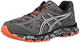 ASICS Men's Gel Scram 2 Running Shoe, Gunmetal/Silver/Hot Orange, 12 M US