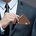 BEARTWO RFID Blocking Bifold Money Clip Wallet, Slim Genuine Leather Minimalist Front Pocket Wallets for Men