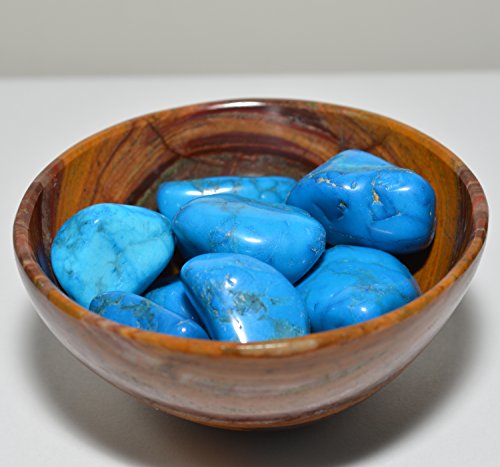 Blue Howlite Stone Cabochon Turquoise Color Stone Pebble Mineral Crystal Cab from Africa- 5PCS