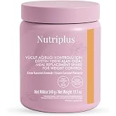 Farmasi Nutriplus Meal Replacement Shake, Cream Caramel, Vegan, 19.1 oz | Plant Based Protein Powder with 27 Vitamins and Minerals, High Fiber Nutrition Drink Mix, Gluten-Free, Low Calorie