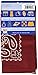 Carolina Have, A, Hank Paisley Bandannas, 22-Inch by 22-Inch, Burgundy
