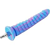 FREDORCH Realistic Silicone Dildo for Sex Machine Vac-U-Lock with Quick Air Connector Device User (Blue, 21.8cm/8.58nch)