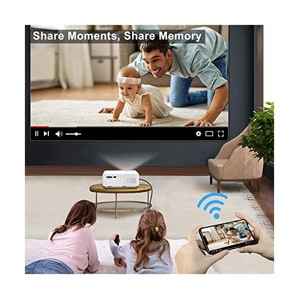 【2023 Upgraded】Artlii Mini Projector, 5G Wireless WiFi Bluetooth Projector, Outdoor Portable Video Projector 1080P Supported with Keystone Correction (Enjoy2) - Image 3