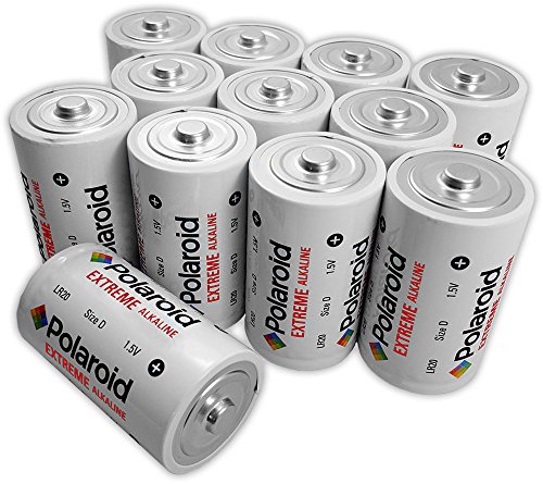 Polaroid D Extreme Alkaline Batteries (12 Pack)