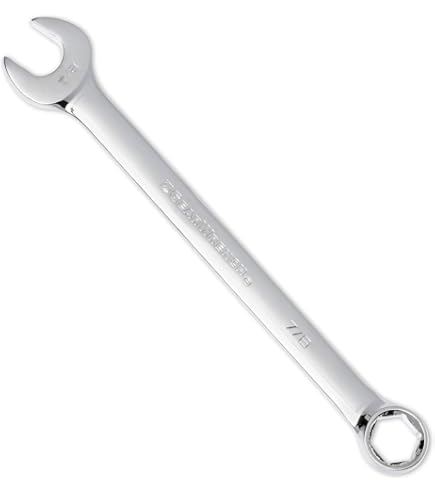 SuperKrome Kombinationsschlüssel 7/20,3 Cm – 6-kant, Fraktioniert, Satiniert, Made In USA
