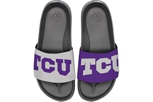 Campus Lab NCAA Unisex Adult Slides Two Tone Logo Adjustable Flip Flop Sandals Collection
