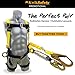 KwikSafety - Charlotte, NC - BOA [1 PACK] External Shock Absorber Single Leg 6ft Safety Lanyard OSHA ANSI Fall Protection Restraint Equipment Snap Rebar Hook Connectors Construction Arborist Roofing
