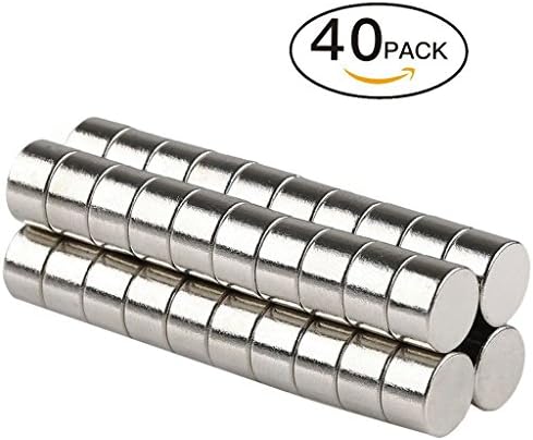 SEY6 Round Cylinder Magnets For Refrigerator Fridge Door Whiteboard tiny round magnets Household Durable Mini Magnets 40 PCS