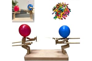 MZIILYRN 2024 New Balloon Bamboo Man Battle - Exciting 2-Player Wooden Fighter Game for Kids and Adults, DIY Bamboo Man Battle Set, Gift for Family Game Nights, Adult Party Games for Groups. (30cm X 5mm)