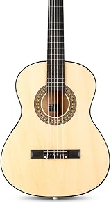 MAX SoloArt Junior 3/4 Starter Acoustic Guitar Kit Natural Wood for Kids view 9