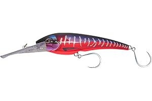 Nomad Design DTX Minnow with Patented Autotune System - Distressed Baitfish Swimming Action, BKK Diablo
