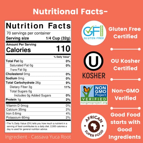 Iya Foods AllNatural Cassava Flour Certified GlutenFree, NonGMO