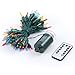 Recesky 100LED Christmas String Lights with Remote &Timer 33ft Clear Battery Mini String Light Set, Fairy Lighting for Outdoor, Indoor, Garden, Yard, Home, Party, Christmas Decorations (Multi Color)