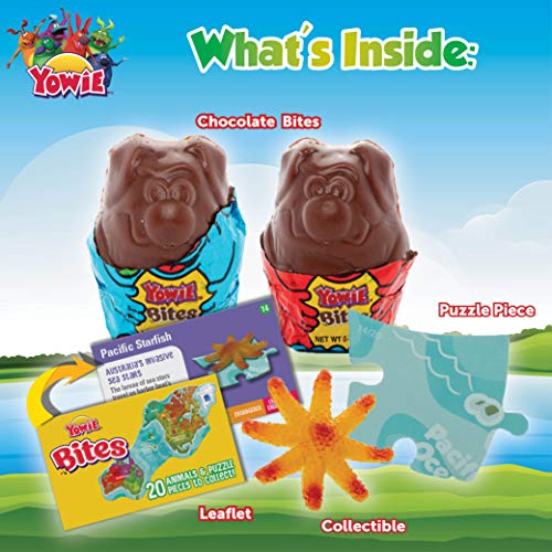 Yowie Bites Chocolate with Surprise Inside Easter Prize Tray of 8 Boxes Each Box Contains