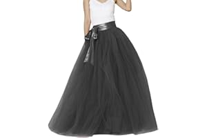 ELLIEWELY EllieHouse Womens Long Tutu Party Evening Tulle Skirt PC05