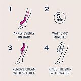 Veet Hair Removal Cream Sensitive Skin Legs & Body 100ml x2 view 5