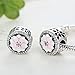BAMOER 925 Sterling Silver Magnolia Bloom Pale Cerise Enamel Beads for Women Bracelet (Magnolia Bloom Charm 1)