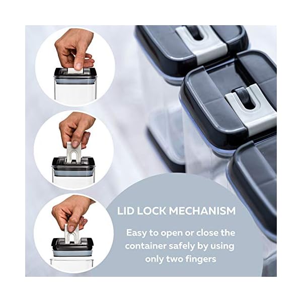 Airtight-Food-Storage-Container-Set--5pcs-Storage-Jars-with-Airtight-Lids-Perfect-Kitchen-Storage-Organisation-Solution-for-Pantry-Kitchen-Cupboards-Easy-to-Open-and-Stackable--by-Nuovva nuovva Airtight Food Storage Container Set – 5pcs Storage Jars with Airtight Lids, Perfect Kitchen Storage…