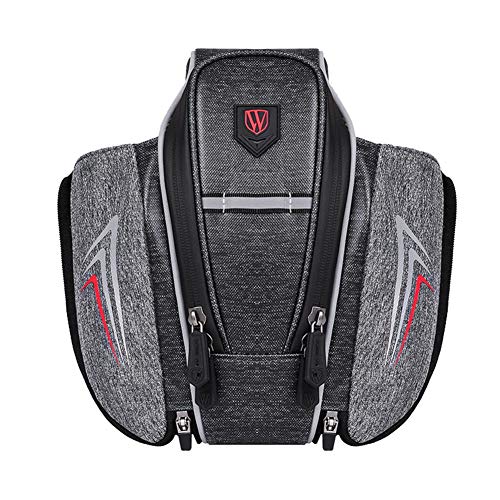 Rear seat Bag Bike Saddle Mountain Road Bicycle Outdoor Sport Pannier Trunk Accessories Pockets Cellphone Holder Multifunctional Rack Multi- Function Portable Pack panniers Handbag Cycling Polyester