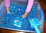 JellyBeadZ Brand - Kids Tactile Sensory Experience - 3 Color-Blue-Water Bead Gel 3 - 10 Gram Packs. BeadZ Only