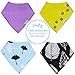 Desire Baby Bibs - Premium Baby Bandana Drool Bib with Snaps - 4 Pack Super Absorbent Soft Organic Cotton - Cute Baby Gift for Boys & Girls