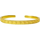 Eyixvan Gold Plated Adjustable Cuff Bangle Bracelet for Women, Elegant Bangle Jewelry Gift for Valentines Day, Mothers Day, Birthday, Anniversary, Christmas Gift for Her