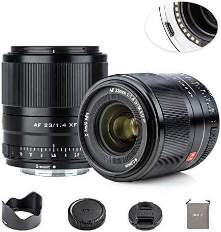 Viltrox 23mm F1 4 オートフォーカス Aps C フレームレンズ Fuji Xマウント用 Stmモーター内部フォーカス大口径ポートレート 固定フォーカスレンズ 富士フイルムカメラ X X M1 X 0 X T3 X T100 X H1 X Pro2 X Pro3用